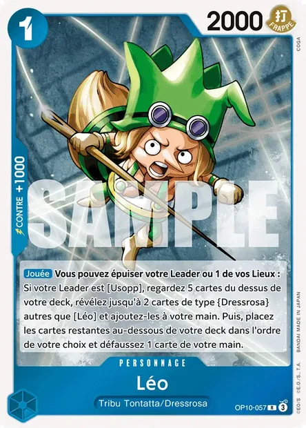 Léo, carte One Piece OP10-057 — extension SANG ROYAL