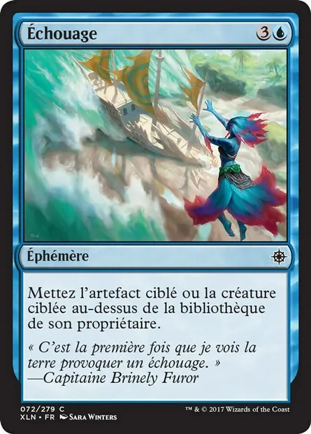 Échouage, carte Magic XLN 72 — extension Ixalan