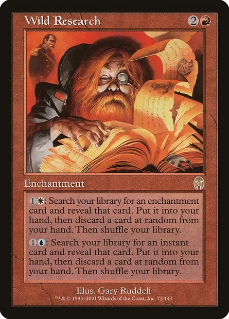 Recherche désordonnée, carte Magic APC 72 — extension Apocalypse