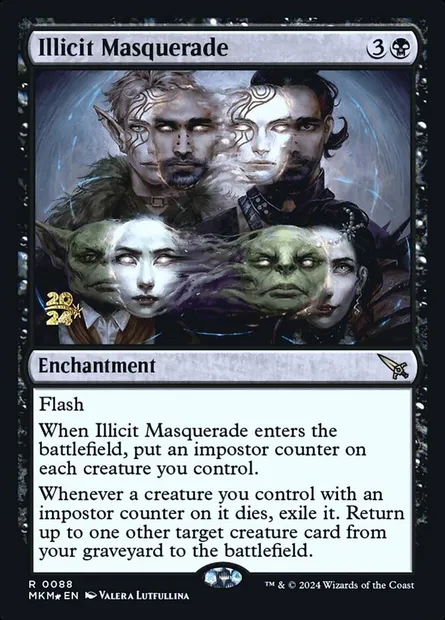 Illicit Masquerade, Magic card PMKM 88s — Murders at Karlov Manor Promos set