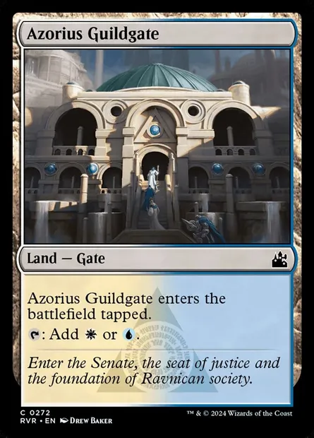 Azorius Guildgate, Magic card RVR 272 — Ravnica Remastered set