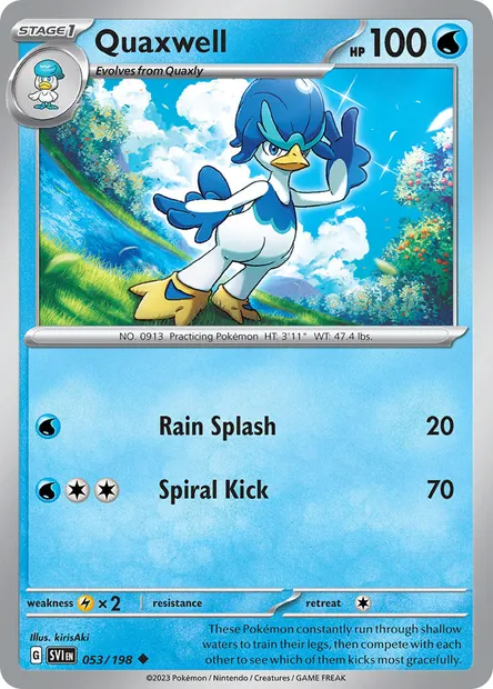 Quaxwell, Pokémon card SVI 053 — Scarlet & Violet set
