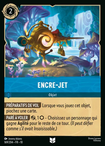 Encre-jet, carte Disney Lorcana CH10-169 — extension Lueurs dans les Profondeurs