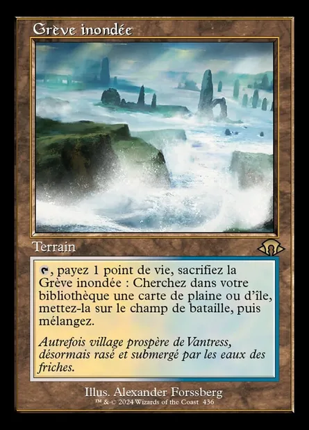 Grève inondée, carte Magic MH3 436 — extension Modern Horizons 3