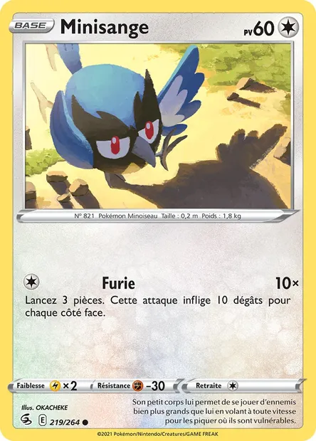 Minisange, carte Pokémon FST 219 — extension Poing de Fusion