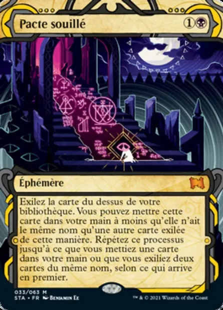 Pacte souillé, carte Magic STA 33 — extension Strixhaven Mystical Archive