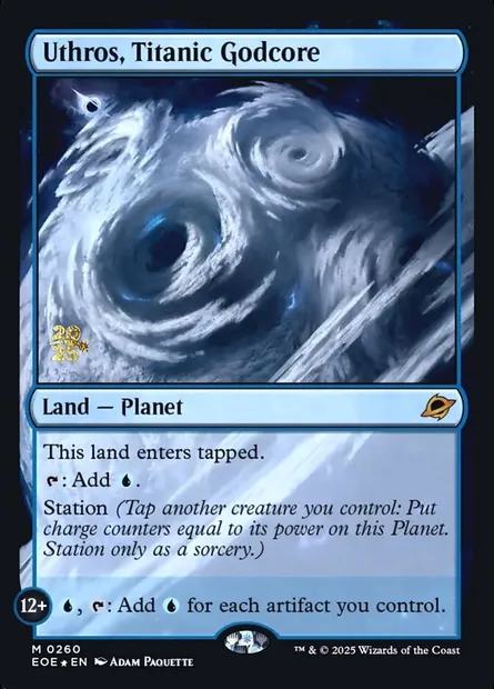 Uthros, Titanic Godcore, Magic card PEOE 260s — Edge of Eternities Promos set