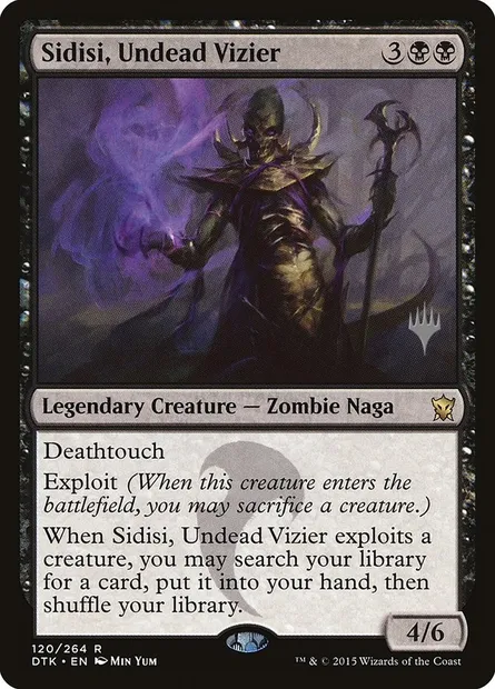 Sidisi, Undead Vizier, Magic card PDTK 120p — Dragons of Tarkir Promos set