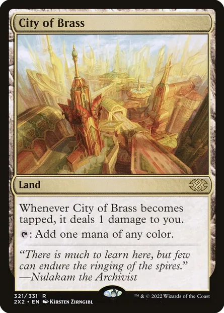 City of Brass, Magic card 2X2 321 — Double Masters 2022 set