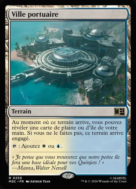 Ville portuaire, carte Magic MSC 256 — extension Marvel Super Heroes Commander
