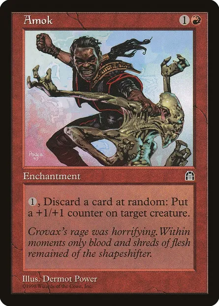 Amok, Magic card STH 76 — Stronghold set