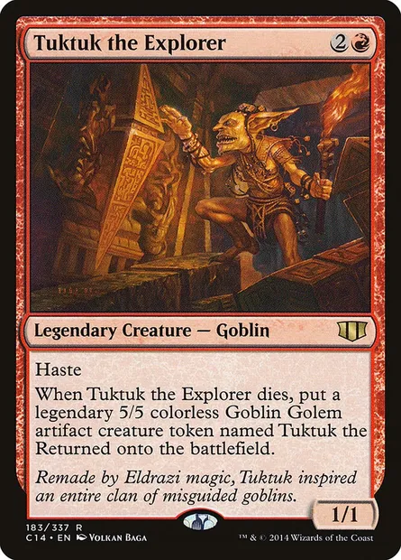 Tuktuk the Explorer, Magic card C14 183 — Commander 2014 set