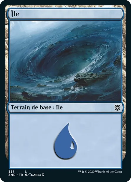 Île, carte Magic ZNR 381 — extension Renaissance de Zendikar