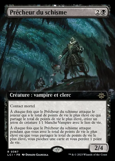 Prêcheur du schisme, carte Magic LCI 367 — extension The Lost Caverns of Ixalan
