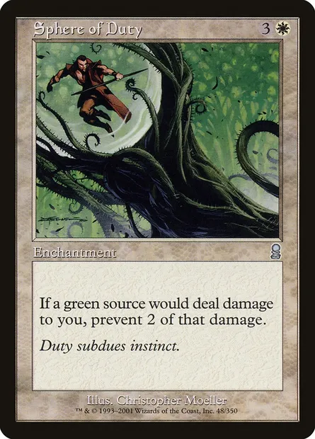 Sphere of Duty, Magic card ODY 48 — Odyssey set