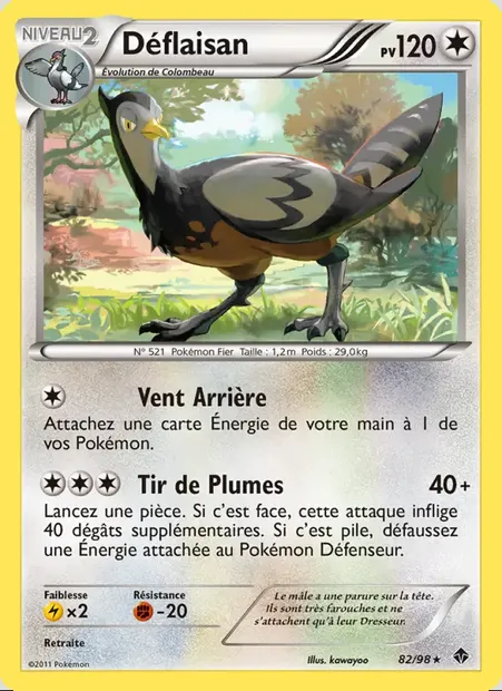 Déflaisan, carte Pokémon EPO 82 — extension Pouvoirs Émergents