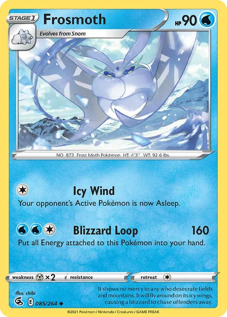 Frosmoth, Pokémon card FST 85 — Fusion Strike set