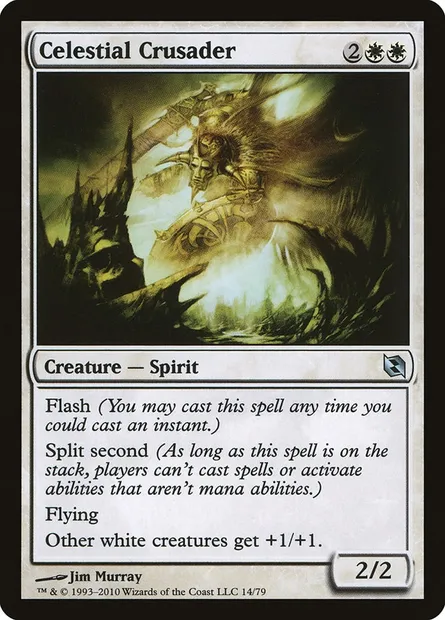 Celestial Crusader, Magic card DDF 14 — Duel Decks: Elspeth vs. Tezzeret set
