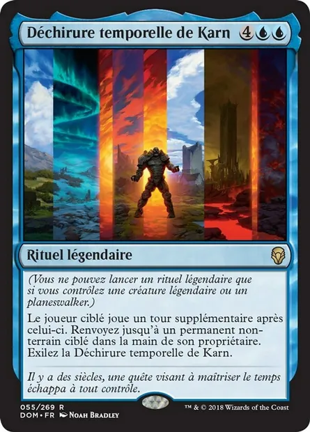Déchirure temporelle de Karn, carte Magic DOM 55 — extension Dominaria