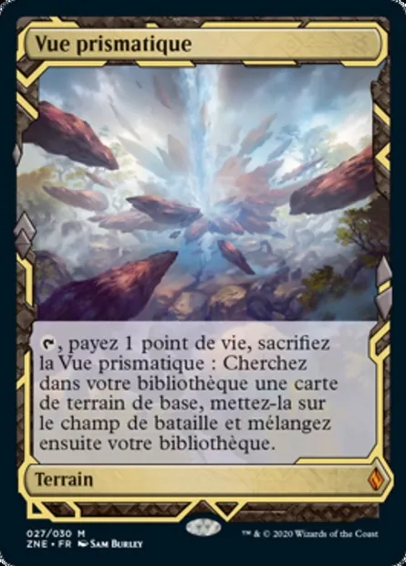 Vue prismatique, carte Magic ZNE 27 — extension Zendikar Rising Expeditions