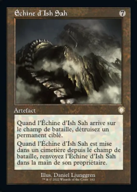 Échine d'Ish Sah, carte Magic BRC 162 — extension The Brothers' War Commander