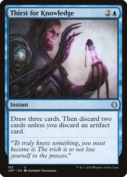 Soif de connaissance, carte Magic JMP 183 — extension Jumpstart