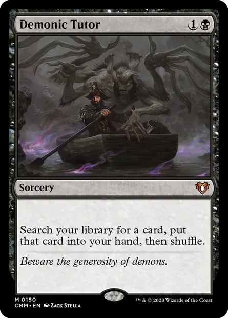 Demonic Tutor, Magic card CMM 150 — Commander Masters set