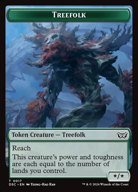 Treefolk, Magic card TDSC 17 — Duskmourn Commander Tokens set
