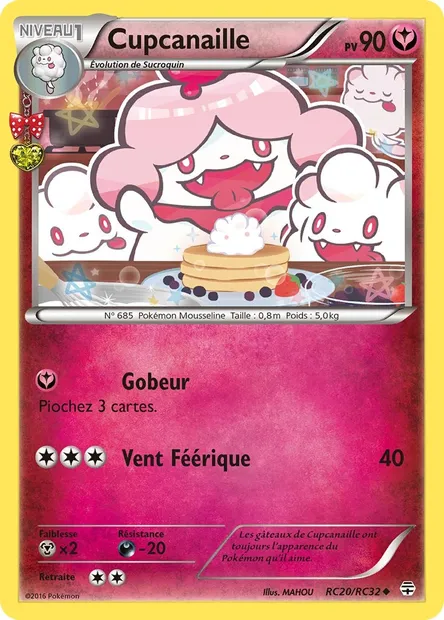Cupcanaille, carte Pokémon GEN RC20 — extension Générations