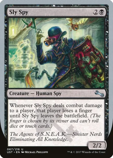Sly Spy, carte Magic UST 67c — extension Unstable