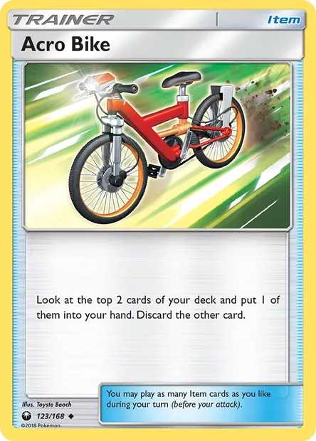 Acro Bike, Pokémon card CES 123 — Celestial Storm set