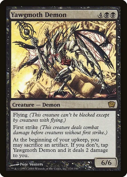 Yawgmoth Demon, Magic card 9ED 170★ — Ninth Edition set