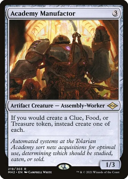 Academy Manufactor, Magic card MH2 219 — Modern Horizons 2 set