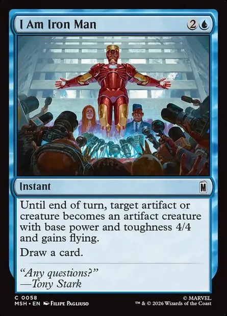 I Am Iron Man, Magic card MSH 58 — Marvel Super Heroes set