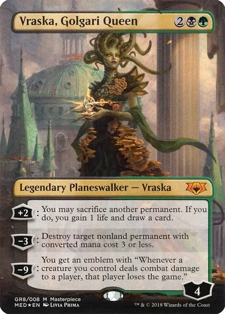 Vraska, Golgari Queen, Magic card MED GR8 — Mythic Edition set