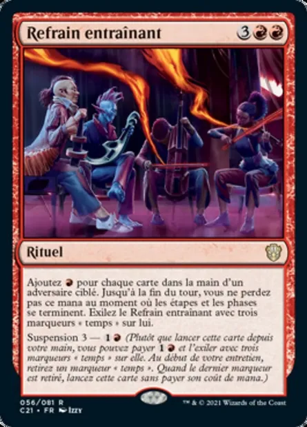 Refrain entraînant, carte Magic C21 56 — extension Commander 2021