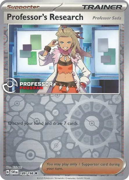 Professor's Research - Professor Sada, Pokémon card PROF 189 — Professor Program set