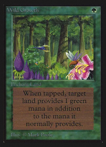 Végétation luxuriante, carte Magic CED 230 — extension Collectors' Edition