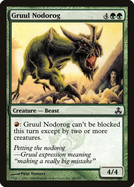 Gruul Nodorog, Magic card GPT 88 — Guildpact set