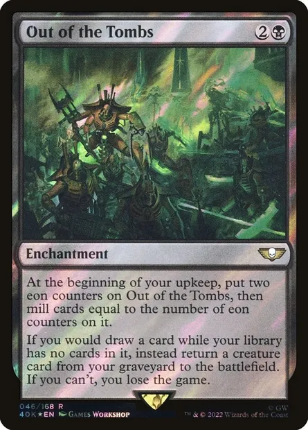 Sortie des nécropoles, carte Magic 40K 46★ — extension Warhammer 40,000 Commander