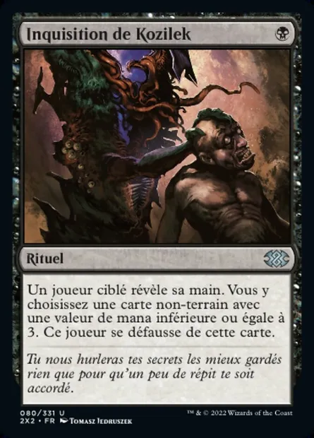 Inquisition de Kozilek, carte Magic 2X2 80 — extension Double Masters 2022