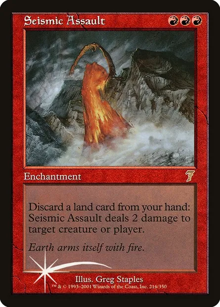 Seismic Assault, Magic card 7ED 216★ — Seventh Edition set