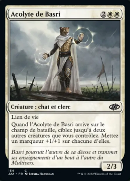 Acolyte de Basri, carte Magic J22 154 — extension Jumpstart 2022