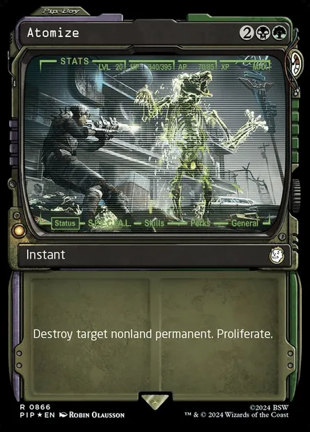 Atomize, Magic card PIP 866 — Fallout set