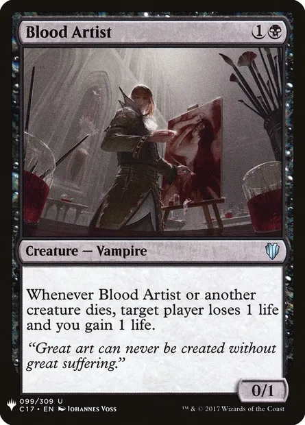 Blood Artist, Magic card PLST C17-99 — The List set