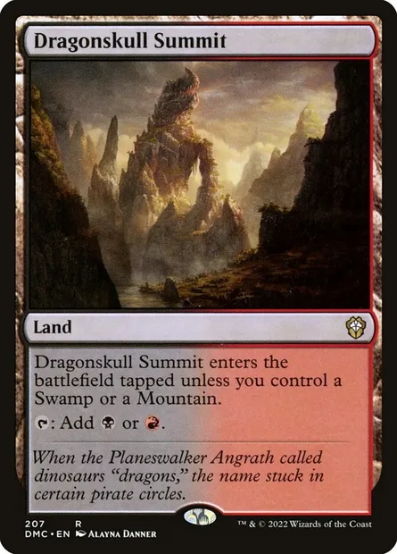 Dragonskull Summit, Magic card DMC 207 — Dominaria United Commander set