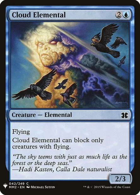 Cloud Elemental, Magic card PLST MM2-42 — The List set