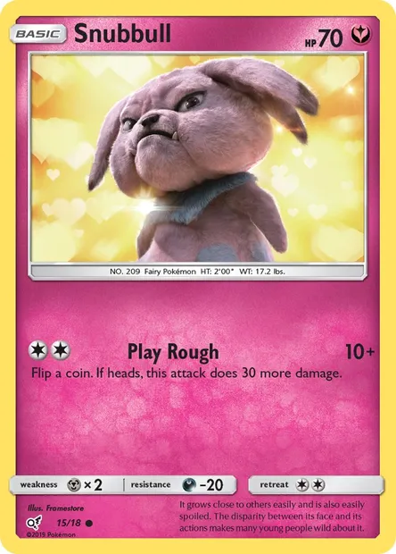 Snubbull, Pokémon card DET 15 — Detective Pikachu set