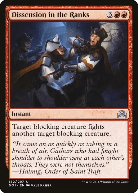 Dissension in the Ranks, Magic card SOI 152 — Shadows over Innistrad set