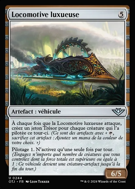 Locomotive luxueuse, carte Magic OTJ 244 — extension Outlaws of Thunder Junction